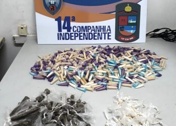 PM apreende cocaína, crack e maconha com o auxílio de cães na Serra