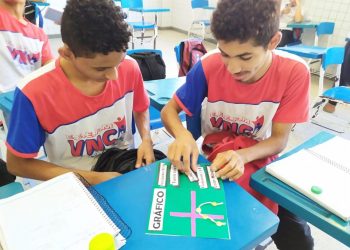 Jogo explica construção de gráficos em escola da Serra