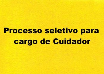 Sedu divulga 137ª chamada para Cuidador
