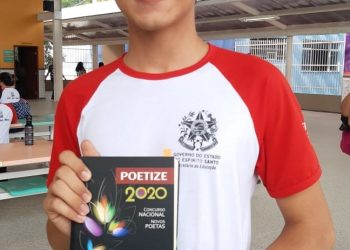 Aluno da Rede Estadual tem poema publicado em livro nacional