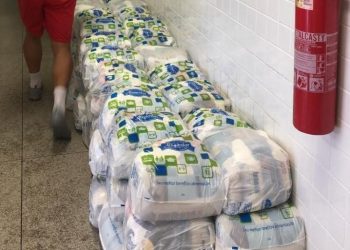 Em duas semanas, ES Solidário recebe doações de 2,7 mil cestas básicas
