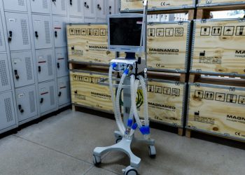 Hospital Estadual Dr. Jayme Santos Neves recebe mais 30 respiradores