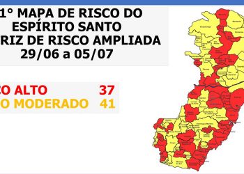 Governo do Espírito Santo divulga 11º Mapa de Risco Covid-19