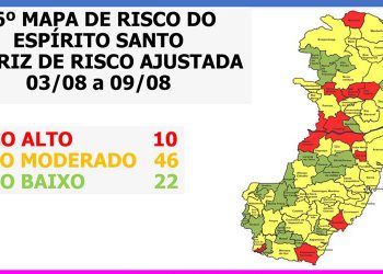 Governo do Espírito Santo divulga 16º Mapa de Risco Covid-19