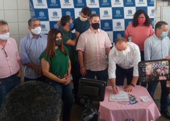 Casagrande assina obra de R$ 7 milhões para conclusão do saneamento em Nova Venécia