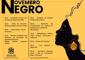 SEDH apresenta programação para Novembro Negro