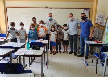 Governador visita obras de reforma e ampliação de escolas estaduais em Afonso Cláudio