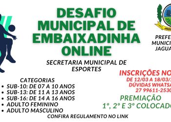 Secretaria de Esportes realiza o 1º Desafio Municipal de Embaixadinha Online