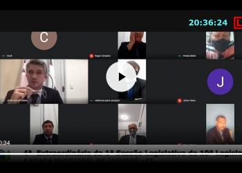 Em sessão virtual Câmara aprova Projetos Legislativos