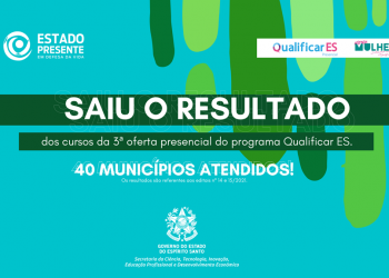 Governo divulga lista de classificados na terceira oferta de cursos presenciais do programa Qualificar ES