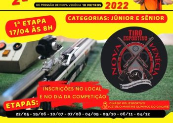 Inscrições abertas para a 2° Etapa do Campeonato Municipal de Carabina de Pressão