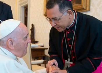 Dom Edivalter participa de audiência com o Papa Francisco