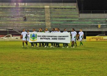 Com homenagem a Jairo Meira, Jaguaré vence por 3X0 Ibiraçu, pela Copa Sesport