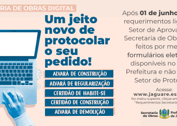 Secretaria de Obras de Jaguaré passa a utilizar sistema digital