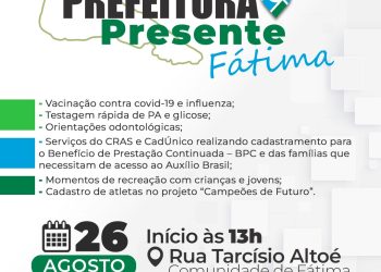 Fátima recebe primeiro evento do Prefeitura Presente