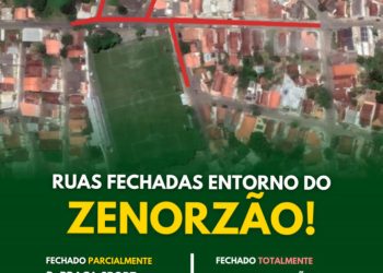 Devido ao jogo do Nova Venécia FC, ruas próximas ao Estádio Zenor Pedrosa Rocha serão interditadas