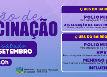 Ação de vacinação neste sábado