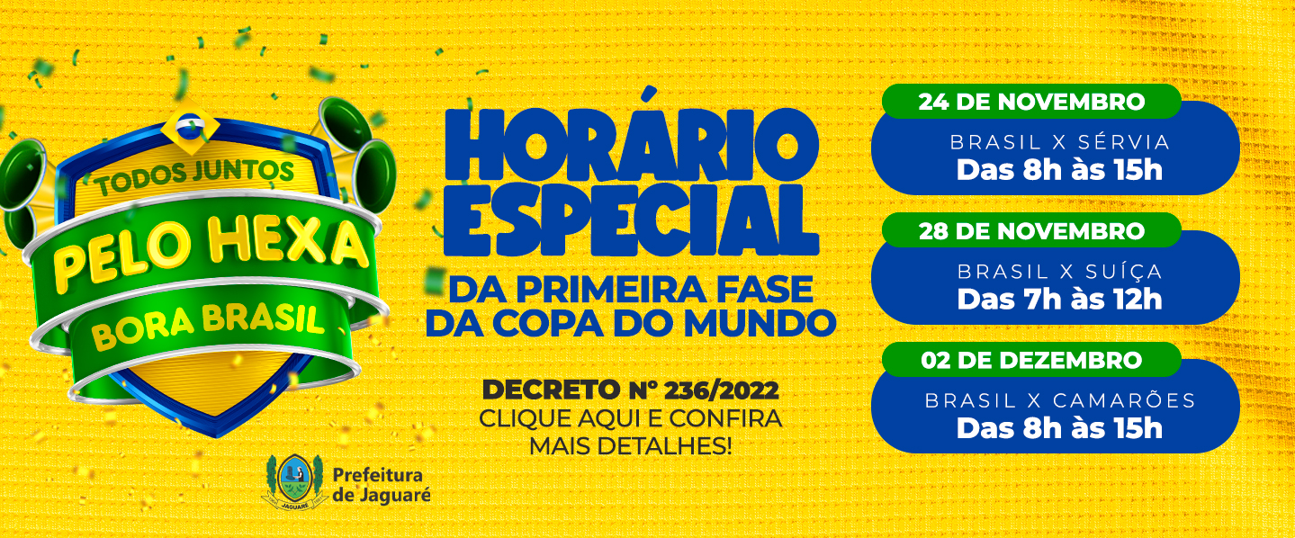 Jogos do Brasil na Copa do Mundo: confira todos os dias e horários