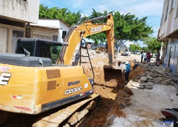 Prefeitura realiza obra de reconstrução de rede de esgoto no Bairro Seac