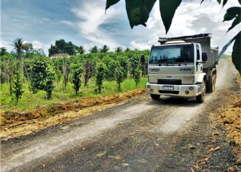 Prefeitura segue com recuperação de estradas