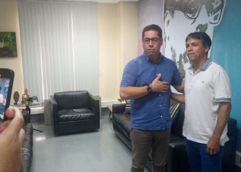 Vereador Professor Tininha agradece apoio do Deputado Marcelo Santos no calçamento de Fátima