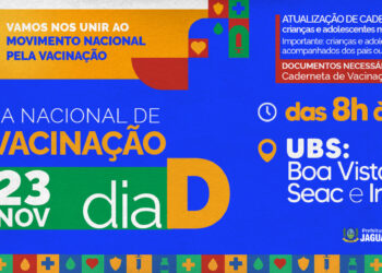 Jaguaré realiza campanha de multivacinação no próximo sábado