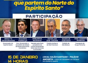Palácio Anchieta recebe audiência pública sobre ferrovias ligando o Norte do Estado a MG, DF e GO